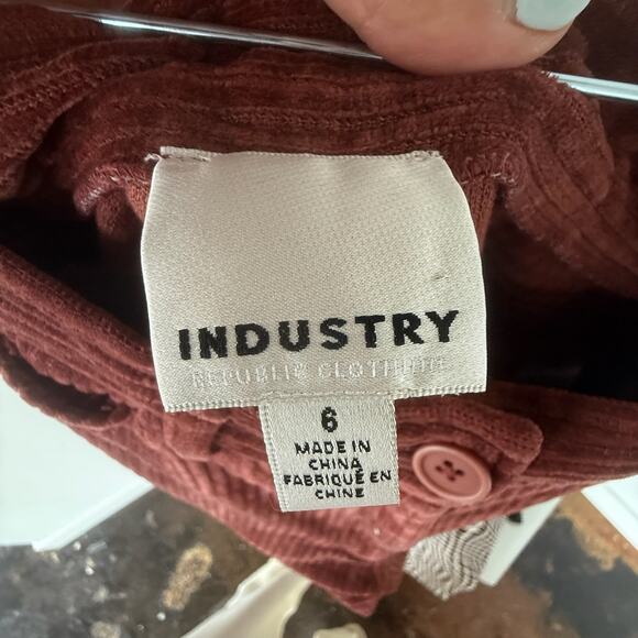 Corduroy Wide Leg Pants Rust Vintage Inspired Fall Fit Indie Style Size 6 - Picture 5 of 6